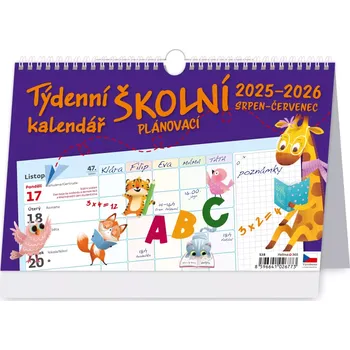 Kalendář Helma365 Týdenní školní plánovací kalendář S38-26 2025/2026