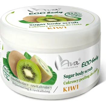 Tělový peeling Ava Laboratorium Eco Body kiwi 250 ml cukrový tělový peeling