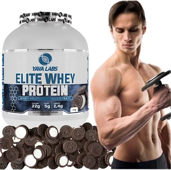 Protein Syrovátkový Protein Elite Whey Protein 2 kg Yava Labs sušenky s krémem