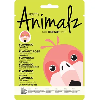 Pleťové sérum Masque Bar Hydratační plátýnková maska na obličej Plameňák 1 ks