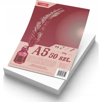 Kancelářský papír Kancelářský papír Tobby formát A5, 250 g/m², 50 listů
