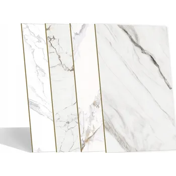 Obklad WPC OBKLADOVÉ PANELY NA STĚNU, DEKORATIVNÍ DESKY 2800x1100 mm, BÍLÝ MARMOR, TL. 5 mm