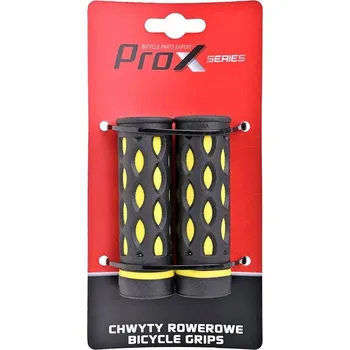 Gripy na řidítka kola Prox GP-48A žluto-černé 95 mm