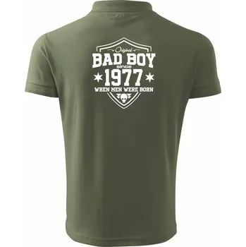 Pánská košile Bad boy since 1977 - Polokošile pánská Pique Polo 203 - L ( Khaki )