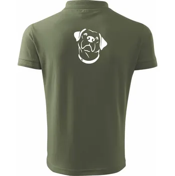 Pánská košile Labrador obrys - Polokošile pánská Pique Polo 203 - 3XL ( Khaki )