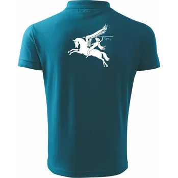 Pánská košile Airborne units - Polokošile pánská Pique Polo 203 - 5XL ( Tmavý tyrkys )