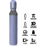 KOWAX Láhev CO2 8 l, 200 bar, G3/4 PLNÁ