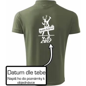 Pánská košile Bachelor Crew - Polokošile pánská Pique Polo 203 - 5XL ( Khaki )