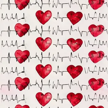 Úplet, EKG srdíčka (E) (Top kvalitní úplet Bella digitisk)