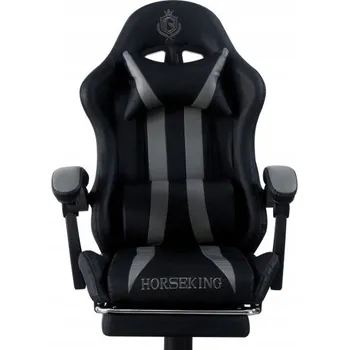 Herní křeslo HORSEKING ms45 szary umělá kůže šedé