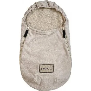 Pinkie Lehký fusak s podélnými otvory Fur Teddy 0 - 12 m - Cream