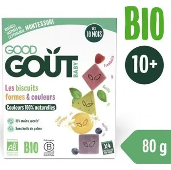 Good Gout BIO sušenky barvy & tvary 80 g