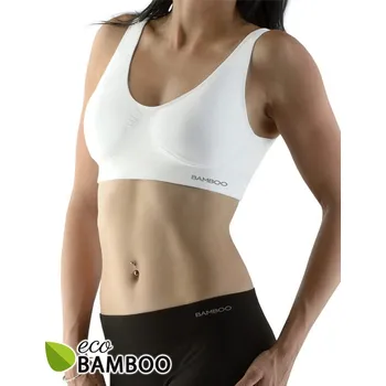 Podprsenka Dámské podprsenka s vycpávkami Eco Bamboo - bílá - L/XL