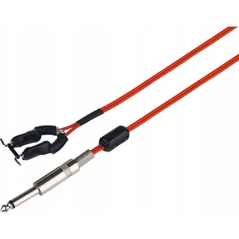 Napájecí kabel WJX | CLIPCORD KABEL | Červený | Silikonový | Pro napájecí zdroj tetovacího strojku