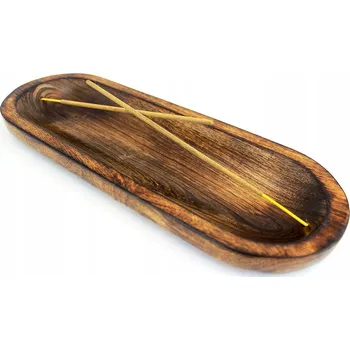 Vonná tyčinka Dřevěný stojan na vonné tyčinky ve tvaru lodičky, Podstavec na vonné tyčinky