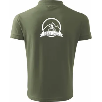 Pánská košile Bike park postava - Polokošile pánská Pique Polo 203 - 5XL ( Khaki )