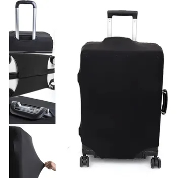 Obal na kufr DKM černý L 70x47x30 cm, zapínání na suchý zip