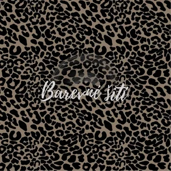 Úplet, Hnědočerný zvířecí vzor (E) (Top kvalitní úplet Bella digitisk)