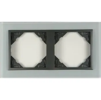 ELKO EP 90920 TCS - sklo / šedá TCS - sklo / šedá 2 rámeček, CRYSTAL (sklo) 90920TCS