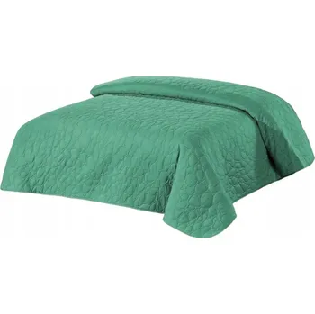 Prostěradlo Přehoz na postel Łóżkoholicy z mikrovlákna 170 cm x 210 cm zelený