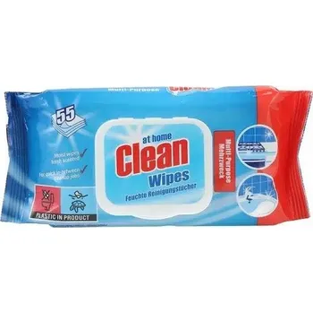 Čisticí prostředek Univerzální vlhčené čisticí ubrousky At Home Clean 5 5 kusů