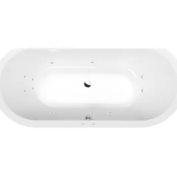 Vana VIVA O hydromasážní vana, 185x80x47cm, Active Hydro, chrom