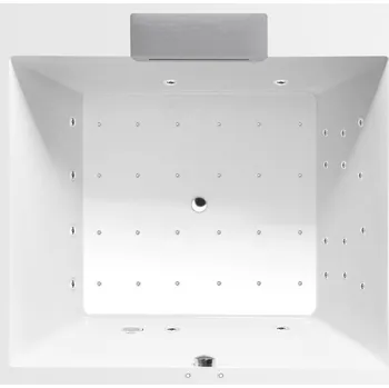 Vana CAME FALLS hydromasážní vana, 175x175x50cm, Attraction Hydro-Air, chrom