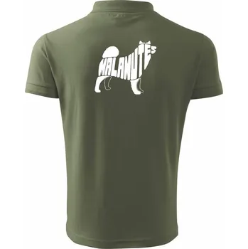 Pánská košile Malamut - Polokošile pánská Pique Polo 203 - L ( Khaki )