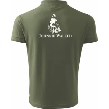 Pánská košile Johnnie Walked - Polokošile pánská Pique Polo 203 - 5XL ( Khaki )