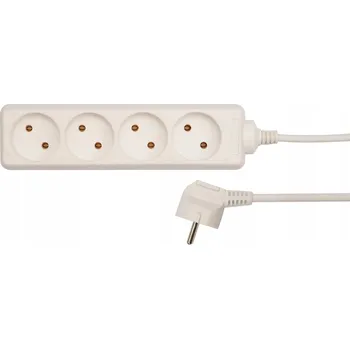Napájecí kabel Prodlužovací Kabel Vorel 1,5 m 4 ks bílá