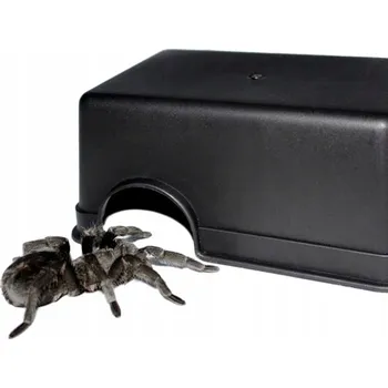 Miska pro psa Miska na vodu a krmivo Terrario jeskyně 12x17,2x7,5 cm černá