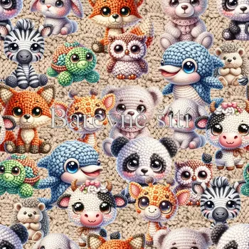 Úplet, Háčkovaná zvířátka (E) (Top kvalitní úplet Bella digitisk)