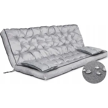 Polštář Sada Zahradní Polštář s Vysokou Boční Stranou 150x60x50 cm na Lavičku Houpačku Voděodolná