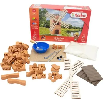 ostatní stavebnice Teifoc Stavebnice z cihel - Větrný mlýn
