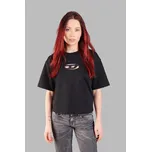 TRIČKO DIESEL T-BUXT-CROP-OD T-SHIRT BLACK