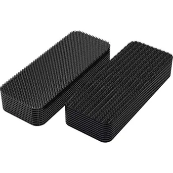 Oboustranná samolepicí páska 20×70 mm Extra silná samolepka Upevnění koberců Suchý zip Sada 10 párů Obdélníky pro domácnost