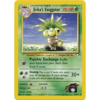Karetní hra Pokémon GH 044/132 Erika's Exeggutor - Gym Heroes Stav: Excellent