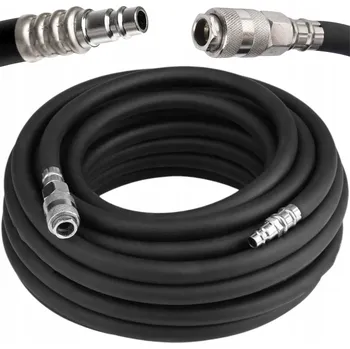 Příslušenství ke kompresoru Pneumatická hadice 10 mm x 17 mm, 10 m, gumová hadice ke kompresoru, 20 BAR