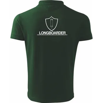 Pánská košile Longboarder - Polokošile pánská Pique Polo 203 - 4XL ( Lahvově zelená )