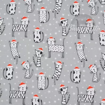 Úplet Vánoční kočičky (E) (Top kvalitní úplet Bella digitisk Vánoce 2024)