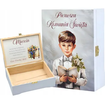 Obraz Památka na První svaté přijímání Krabička Dárek ke svatému přijímání Jméno s potiskem