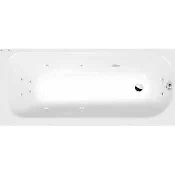 Vana LAURA hydromasážní vana, 160x70x39cm, Active Hydro, chrom