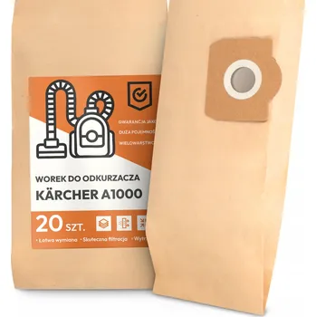 Sáček do vysavače 20x SÁČEK do VYSAVAČE Kärcher A1000 Papírový Sáček SÁČKY DVOUVRSTVÉ 2A