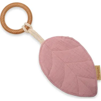 Kousátko s listy New Baby Leaf pink
