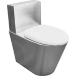 Nofer WC Kombi mísa s nádržkou a WC sedátka 370x680x620 mm, nerez mat, 13016.S