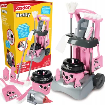 Úklidový vozík Hetty pro děti, sada XXL vysavač mop kbelík Casdon