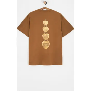 Pánské tričko Carhartt WIP Hartt Chain (hamilton brown) M, hnědá