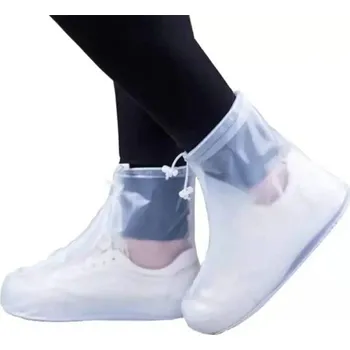 Pláštěnka Pár protiskluzových voděodolných návleků na boty Gumové návleky do deště Opakovaně použitelné Kryty na obuv Ochrana proti vlhku L
