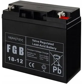 Záložní baterie Akumulátor bezúdržbový FBG 12V 18Ah AGM VRLA pro alarm, UPS