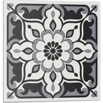 Dlažba Dekorativní vinylové podlahové dlaždice s květinovým vzorem a ornamenty 20x20x0,2 cm